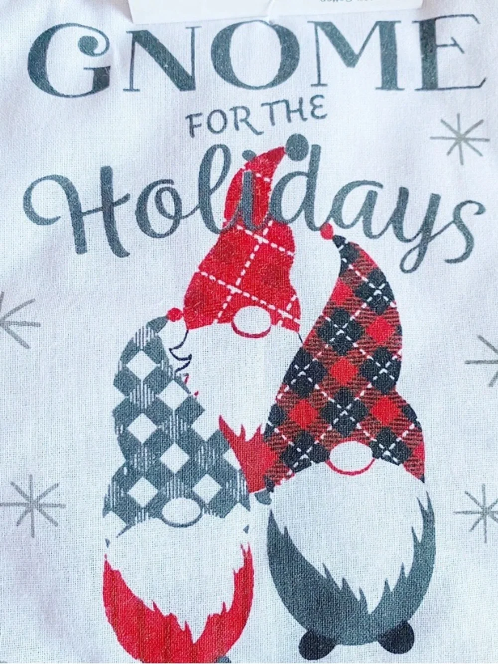 Gnome for the Holidays Red Kitchen Set-3Piece(OvenMitt,PotHolder,Towel)